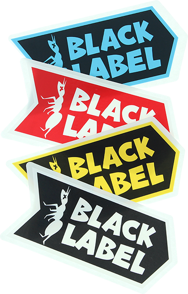 BLACK LABEL ANTI LOGO DECAL STICKER (2 pack)