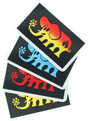 BLACK LABEL ELEPHANT BLOCK DECAL STICKER  (2 pack)
