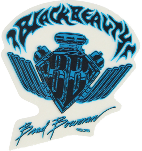 BLACK LABEL BOWMAN BLACK BEAUTY DECAL SINGLE BLUE