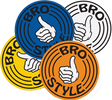 BRO STYLE OG CIRCLE LOGO LARGE STICKER