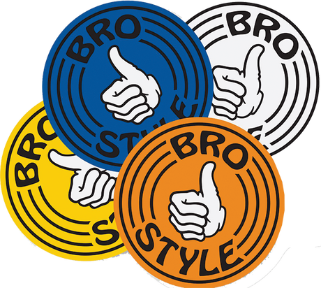 BRO STYLE OG CIRCLE LOGO LARGE STICKER