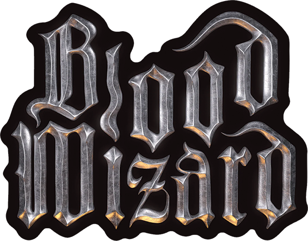 BLOOD WIZARD OUTER REALM LOGO DECAL SINGLE