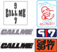 CALL ME 917 SP23 10/PK ASSORTED STICKERS