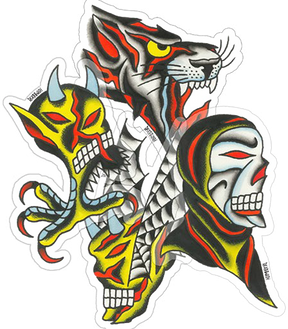 DEATHWISH SEVEN TRUMPETS 12/PK ASSORTED STICKER PACK