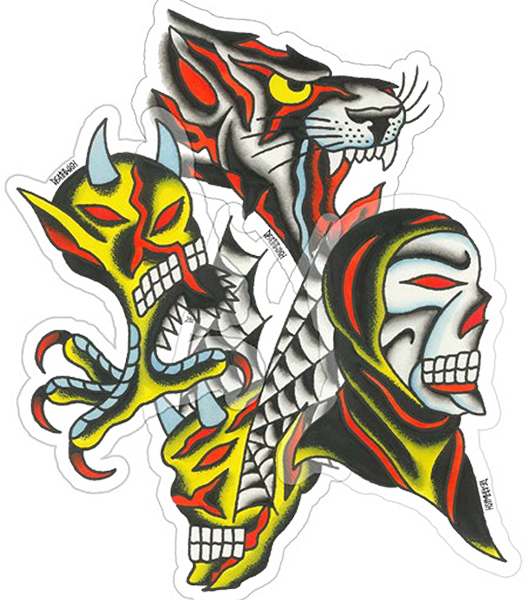 DEATHWISH SEVEN TRUMPETS 12/PK ASSORTED STICKER PACK