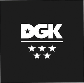 DGK 5-STAR BLACK/WHITE STICKER SINGLE
