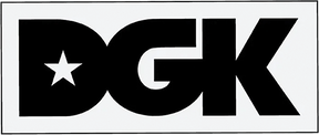 DGK CLASSIC WHITE/BLACK STICKER SINGLE