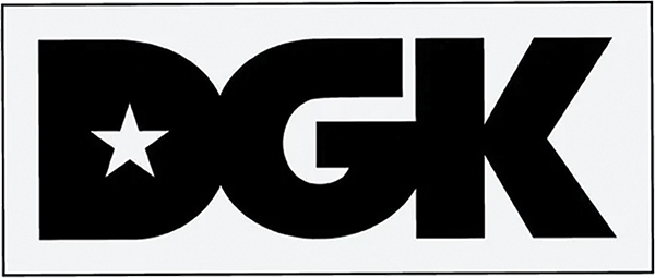 DGK CLASSIC WHITE/BLACK STICKER SINGLE
