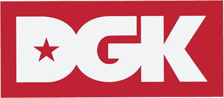 DGK CLASSIC WHITE/RED STICKER SINGLE