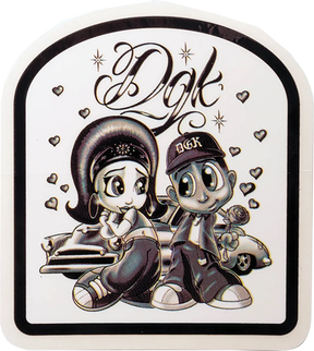 DGK FOOL FOR YOU STICKER SINGLE