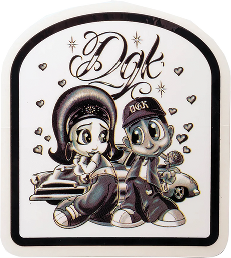 DGK FOOL FOR YOU STICKER SINGLE