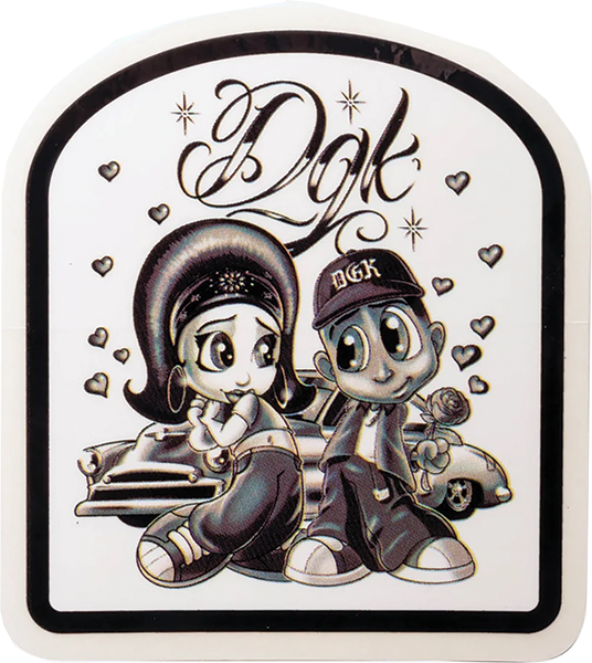 DGK FOOL FOR YOU STICKER SINGLE