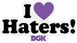 DGK HATERS BLK/PUR STICKER SINGLE