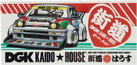 DGK KAIDO HOUSE RACEWAY STICKER SINGLE