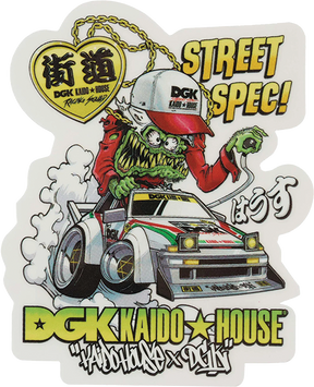 DGK KAIDO HOUSE WIDE OPEN STICKER SINGLE