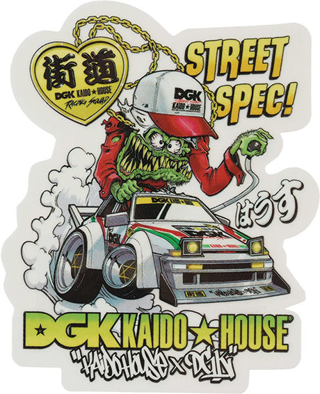 DGK KAIDO HOUSE WIDE OPEN STICKER SINGLE