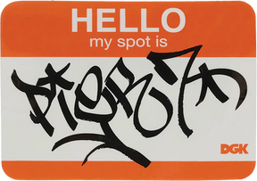 DGK MY SPOT IS PIER 7 STICKER