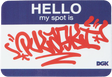 DGK MY SPOT IS PULASKI STICKER