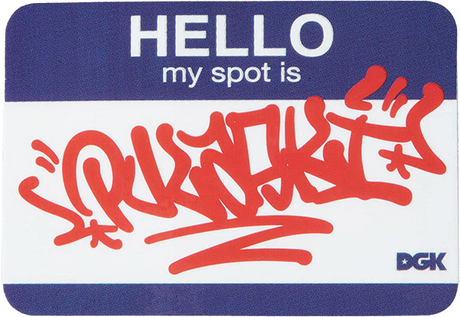 DGK MY SPOT IS PULASKI STICKER