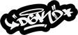 DGK TAGGED STICKER WHITE/BLACK (2 pack)