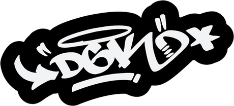 DGK TAGGED STICKER WHITE/BLACK (2 pack)