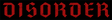 DISORDER LOGO STICKER ASSORTED 1pc