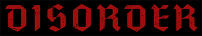 DISORDER LOGO STICKER ASSORTED 1pc