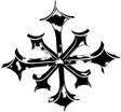 DISORDER THRESH STICKER BLK/WHT 1pc