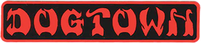 DOGTOWN BAR LOGO 4"x.75" BLK/RED DECAL