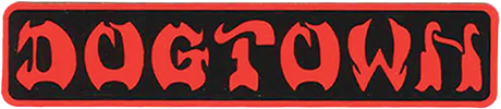 DOGTOWN BAR LOGO 4"x.75" BLK/RED DECAL