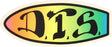 DOGTOWN DTS NEON 4" DECAL STICKER (2 pack)