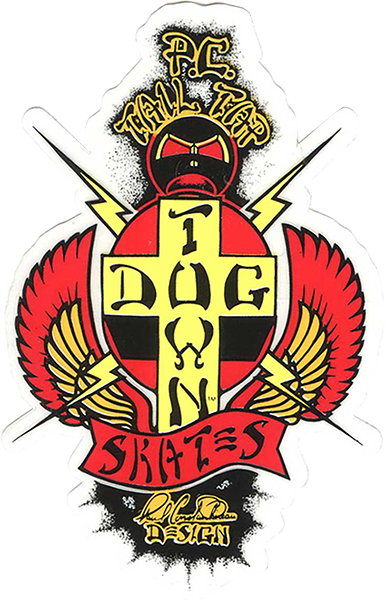 DOGTOWN PC TAIL TAP 4" DECAL