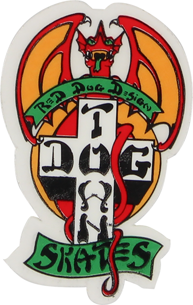 DOGTOWN RED DOG 2" DECAL STICKER (2 pack)