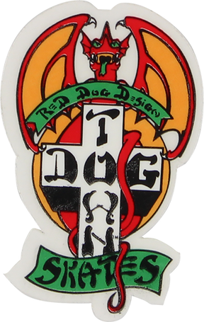 DOGTOWN RED DOG 2" DECAL STICKER (2 pack)