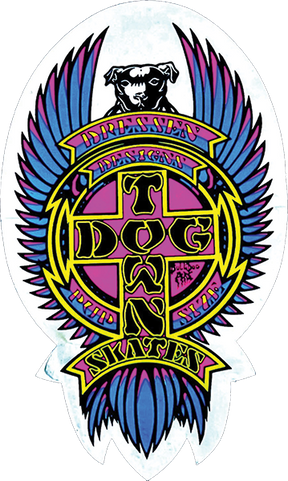 DOGTOWN DRESSEN PUP 80'S 4" STICKER