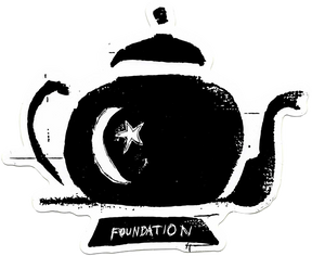 FOUNDATION TEAPOT DECAL STICKER single