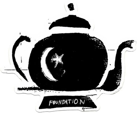 FOUNDATION TEAPOT DECAL STICKER single