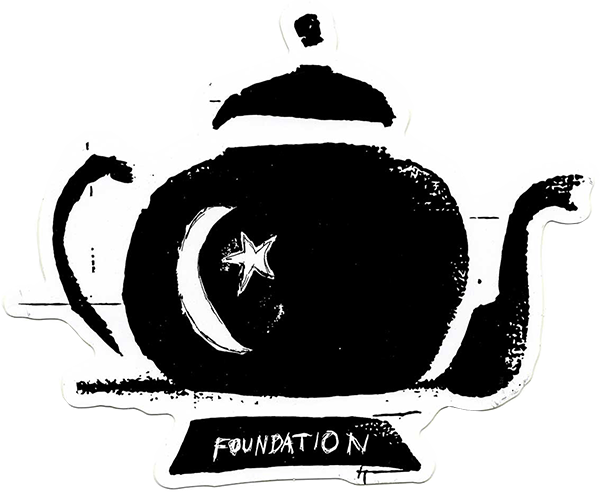 FOUNDATION TEAPOT DECAL STICKER single