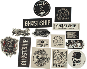 GHOST SHIP 15/PACK ASSORTED STICKERS