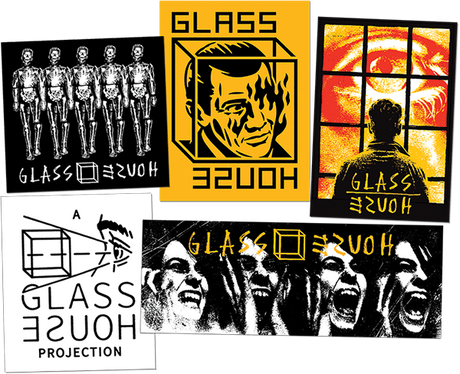 GLASS HOUSE 10/PACK #2 STICKERS ASSORTED