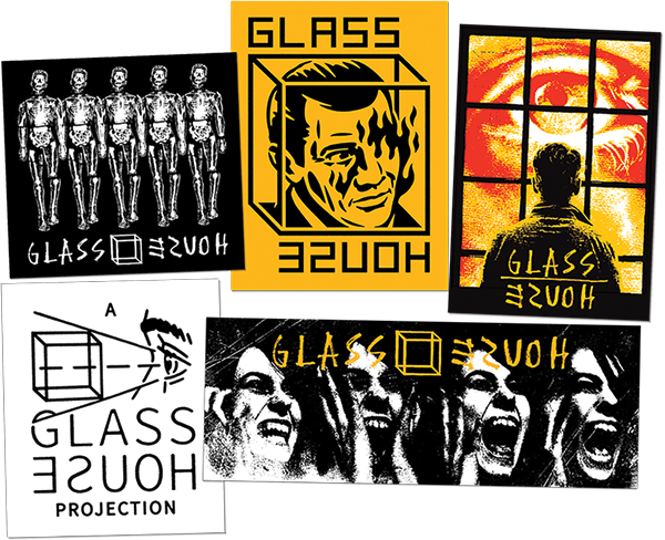 GLASS HOUSE 10/PACK #2 STICKERS ASSORTED