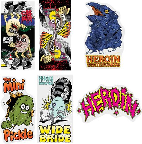 HEROIN 12/PK ASST MERGED STICKERS