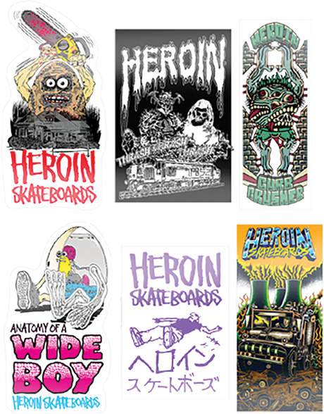 HEROIN 12/PK ASST. TEGGXAS STICKER PACK ASST.