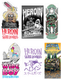 HEROIN 12/PK ASST. TEGGXAS STICKER PACK ASST.
