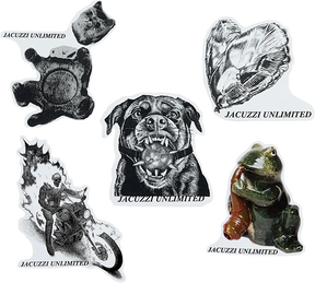 JACUZZI 5/PACK SPRING 26 ASSORTED STICKERS