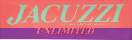 JACUZZI FLAVOR LOGO STICKER 3.5" X 8"