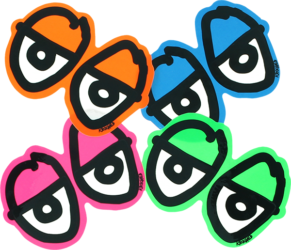 KROOKED DIECUT EYES SM DECAL STICKER (2 pack)