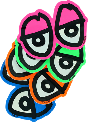 KROOKED EYES DIECUT MED DECAL STICKER single