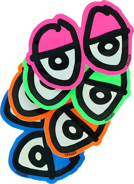 KROOKED EYES DIECUT LG DECAL STICKER single