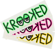 KROOKED EYES MED DECAL single